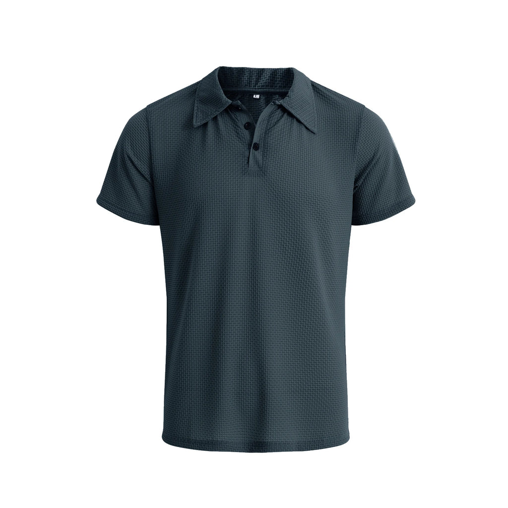 Elevate Your Summer Wardrobe with Our Stylish Men's Short Sleeve Polo Shirt - Cool, Breathable, and Perfect for Business Casual!
