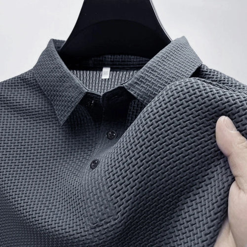 Elevate Your Summer Wardrobe with Our Stylish Men's Short Sleeve Polo Shirt - Cool, Breathable, and Perfect for Business Casual!