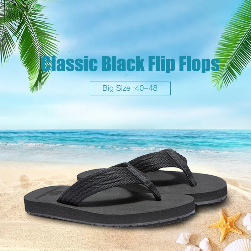 Large Size 49 50 Men Flip Flops Flat Comfortable Men'S Flip Flops Casual Shoes Summer Beach Sapatos Hembre Sapatenis Masculino